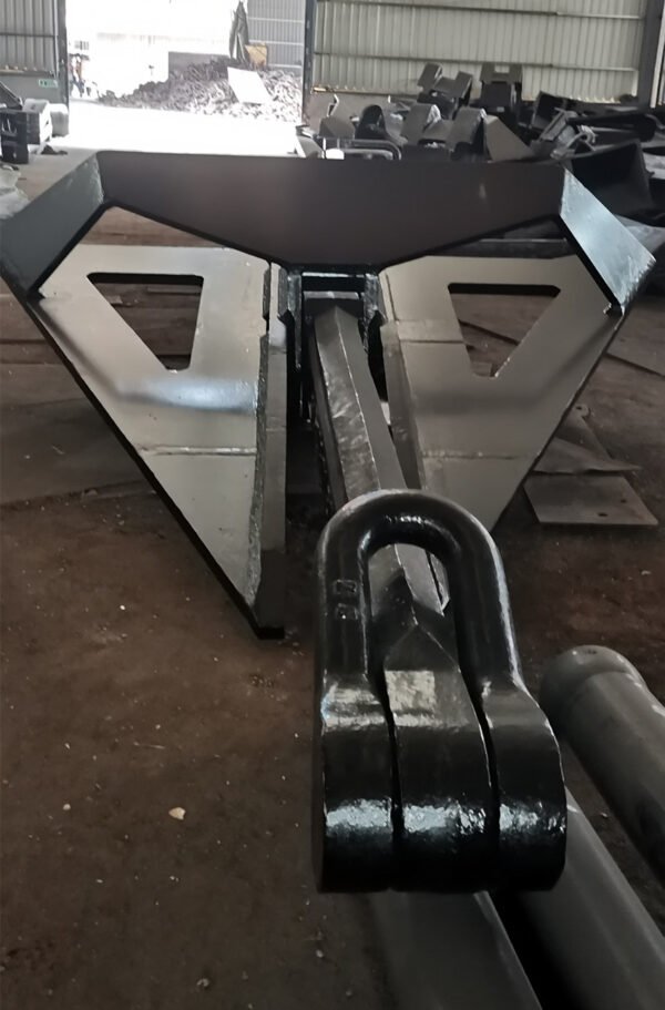 Marine Ship Boat Cast Steel 300KG to 100000KG High Holding Power HHP Flipper Type Delta Anchor